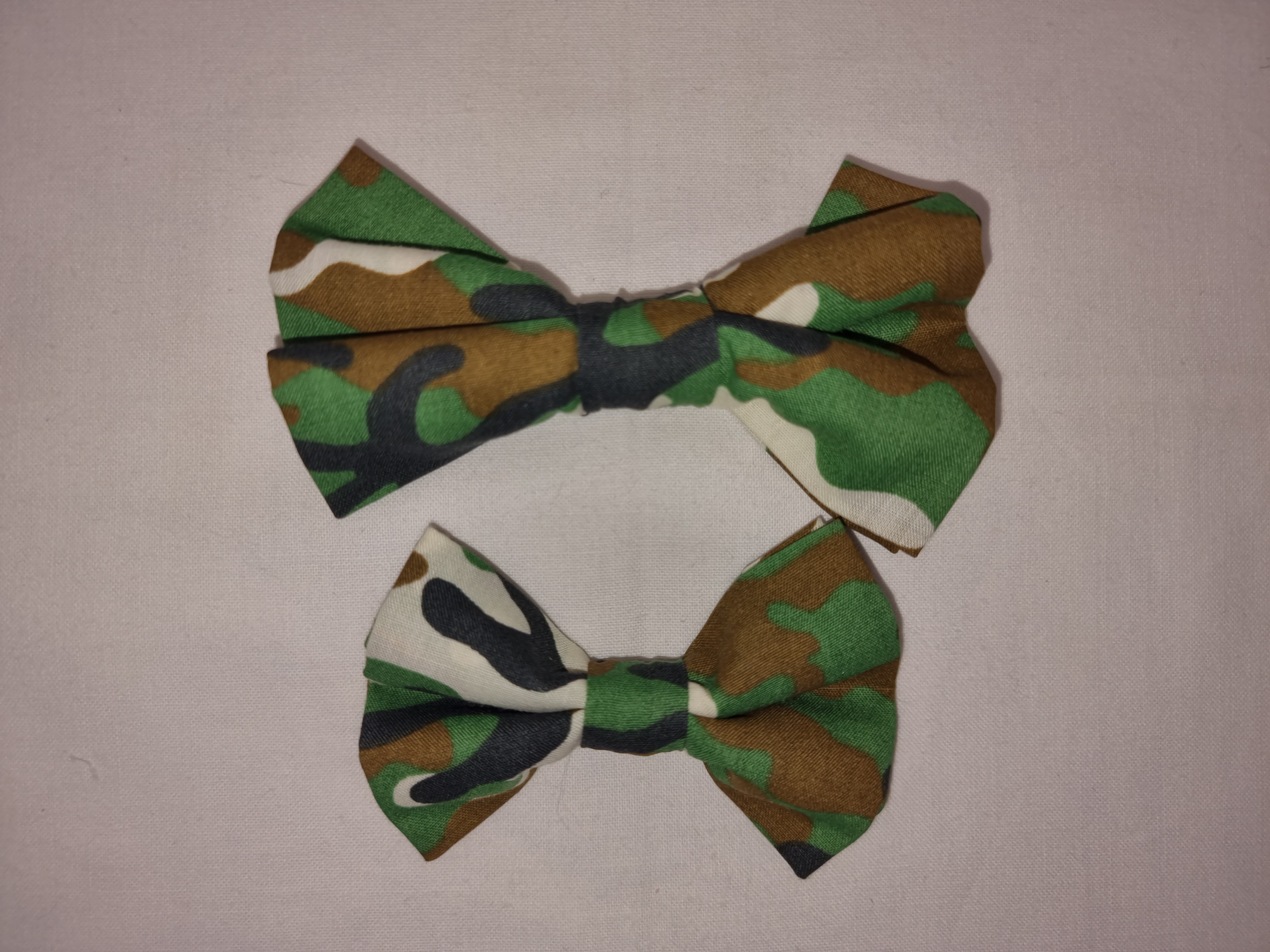 Green Camo Collar Bow-Tie