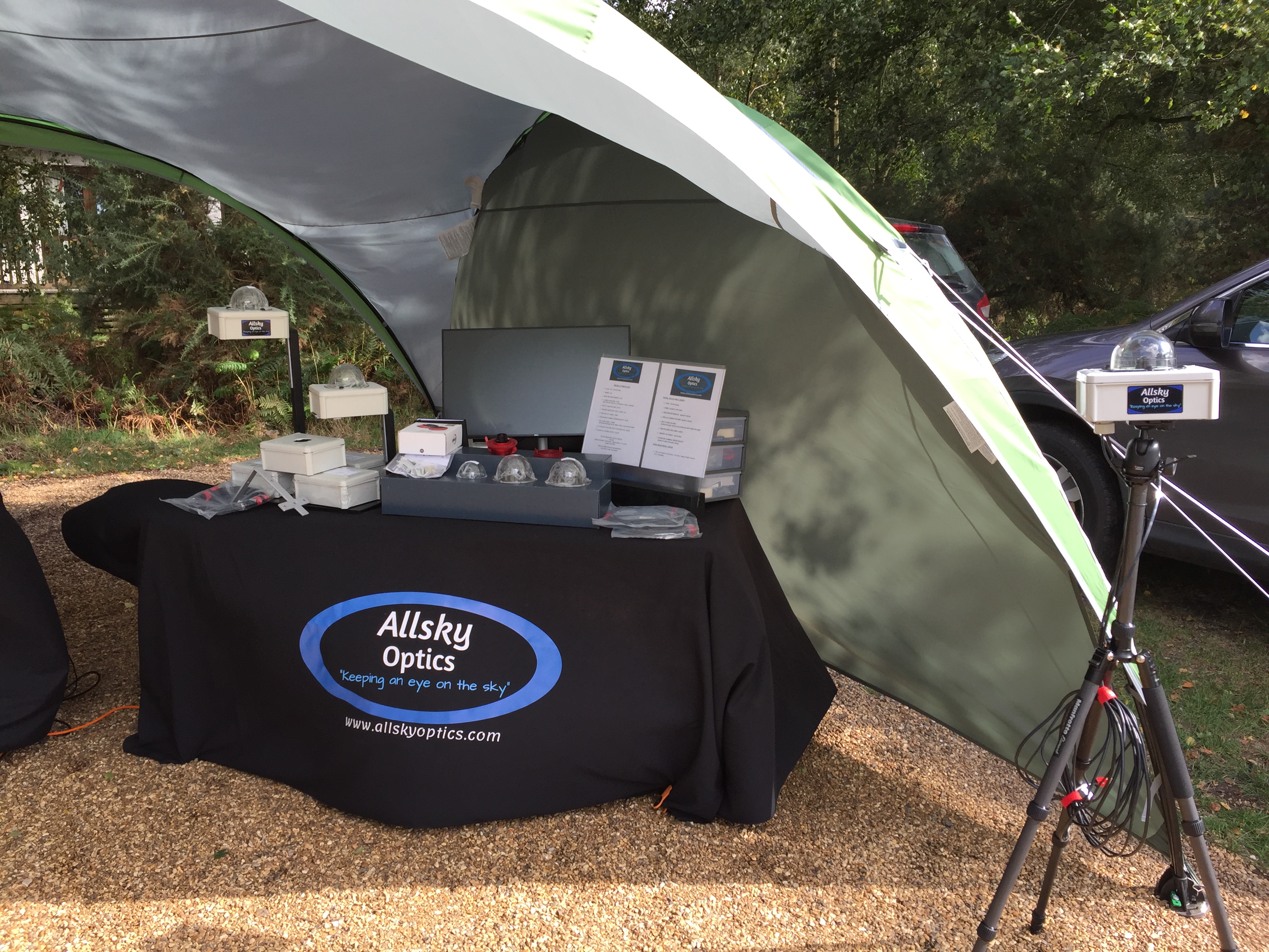 Launching Allsky Optics at kelling Heath, a do or die moment! 31/09/19.