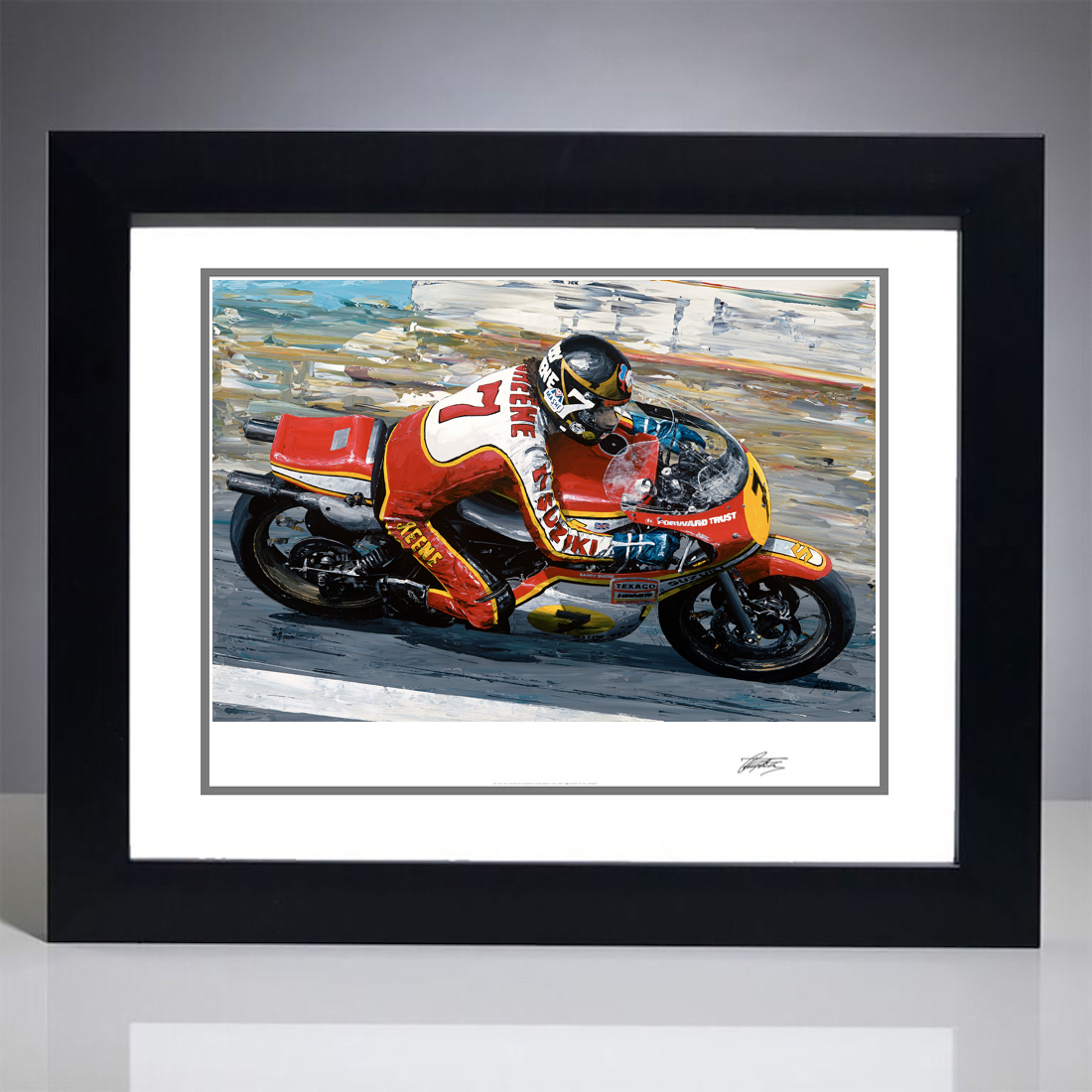 Barry Sheene 1977 Moto GP World Champion Giclee