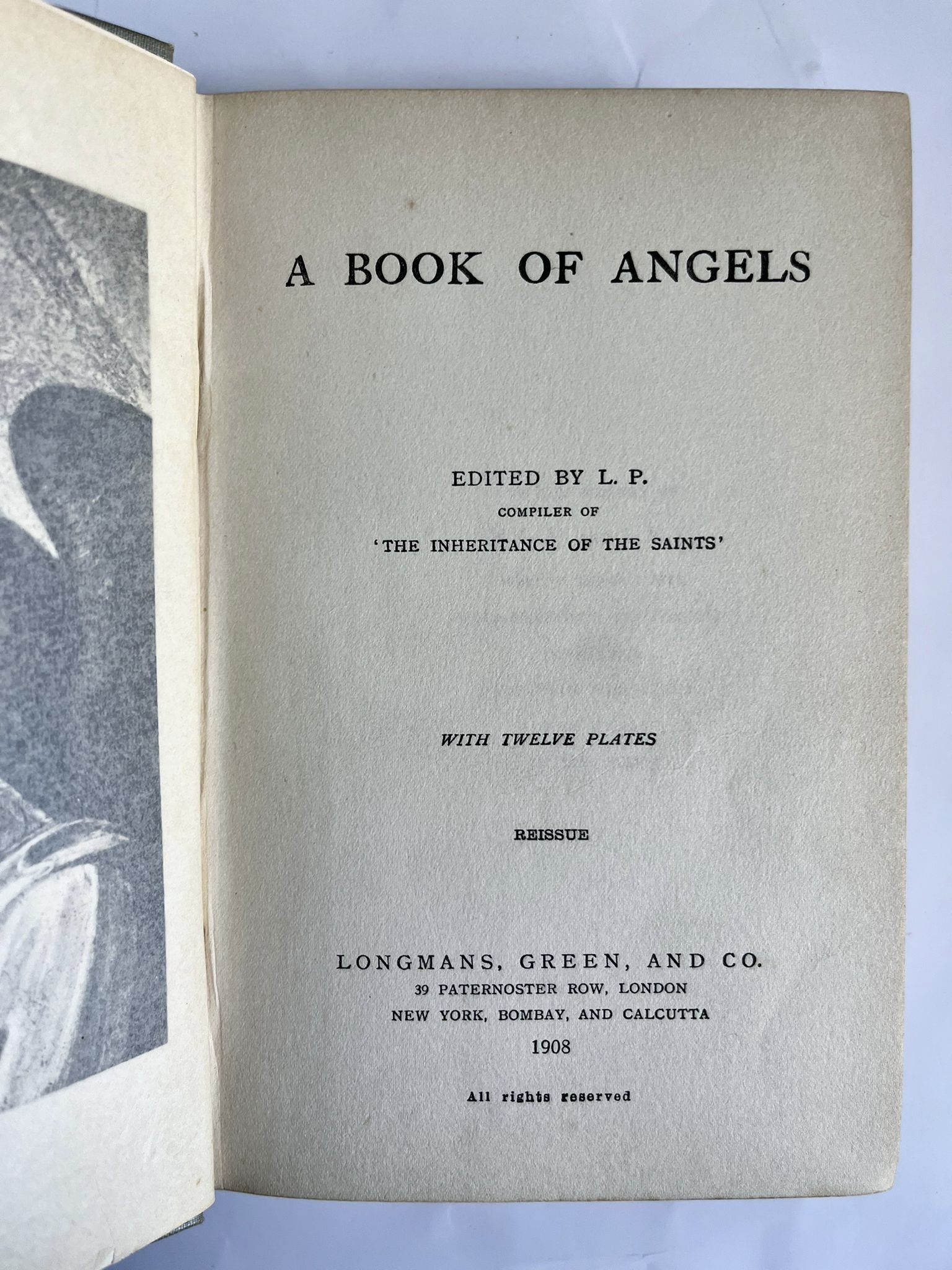 A Book of Angels Edited by L. P.