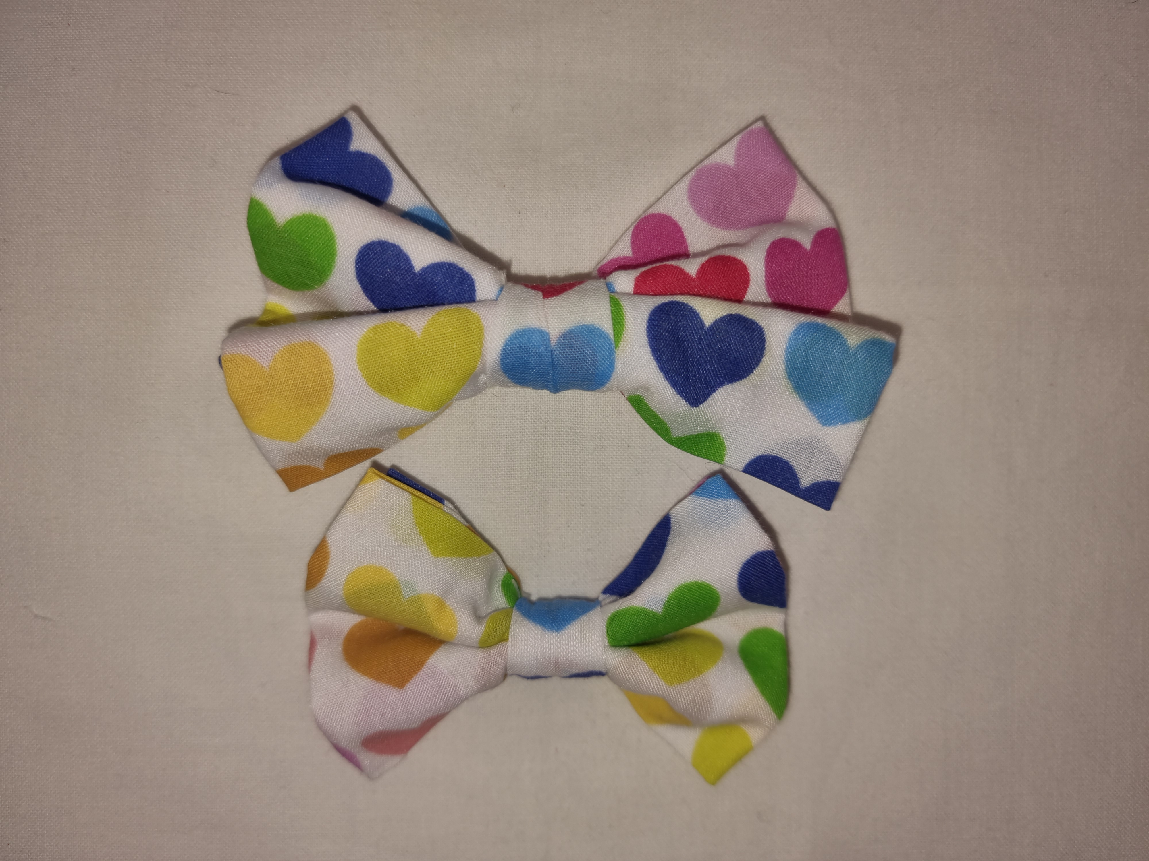 Rainbow Hearts Collar Bow-Tie