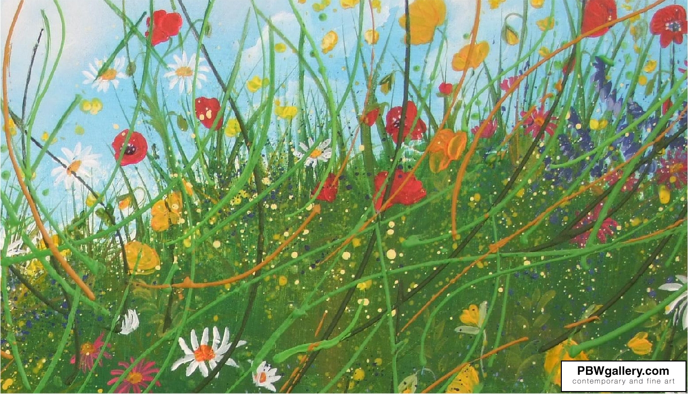 Five Acre Wild Flower Meadow painting