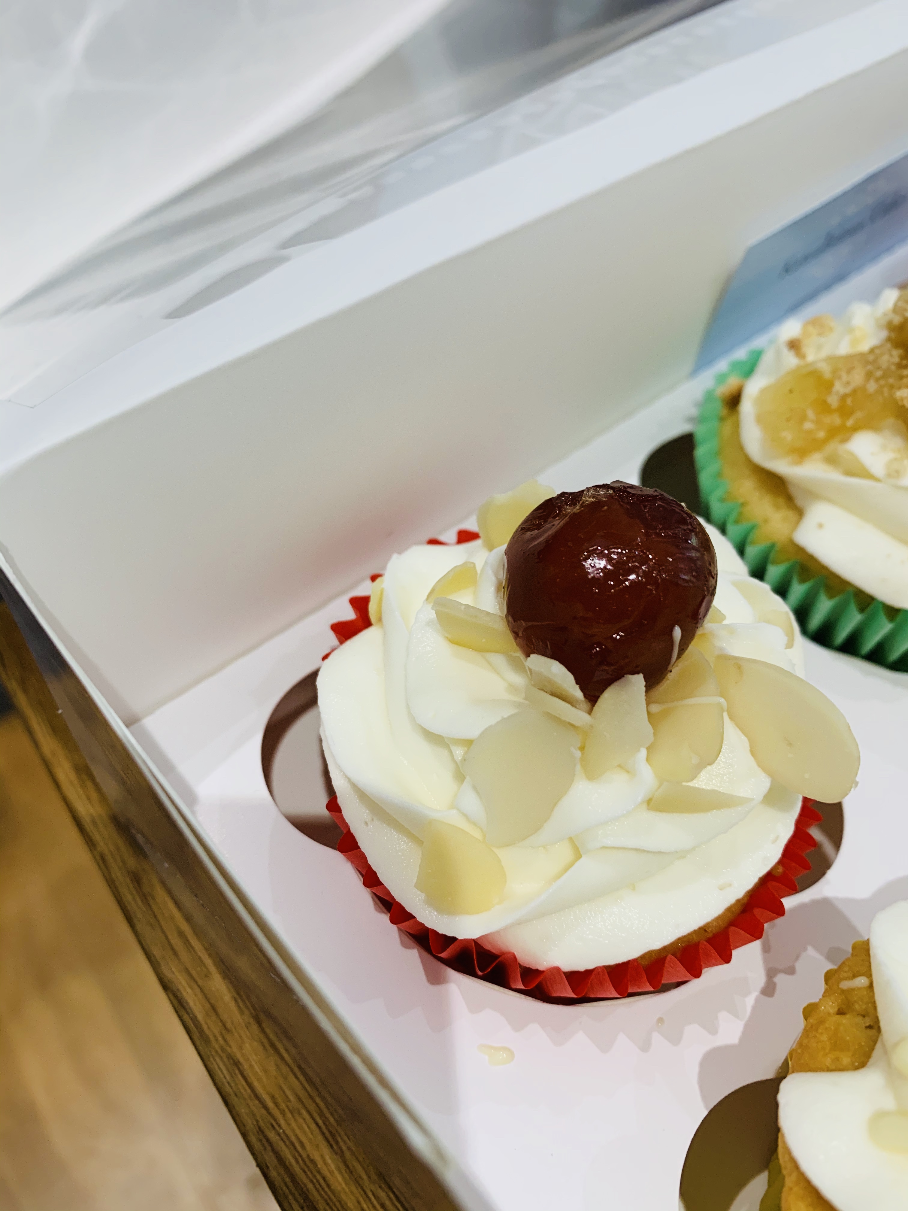 Cherry Bakewell Cupcake