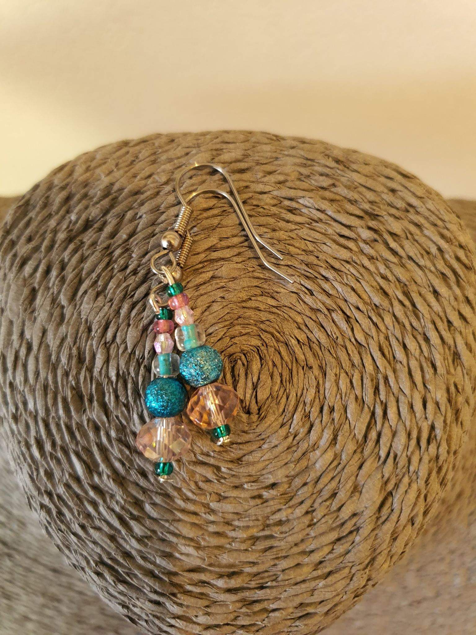 Bespoke alpaca necklace and earring set