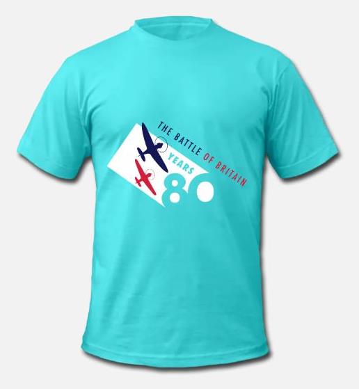 The Battle of Britain 80th Anniversary colour logo men’s t-shirt