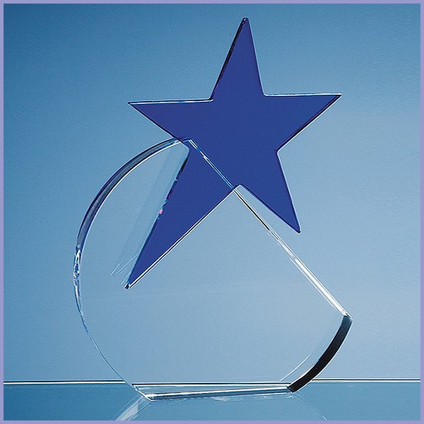 Blue Star Slice Oval 18cm.