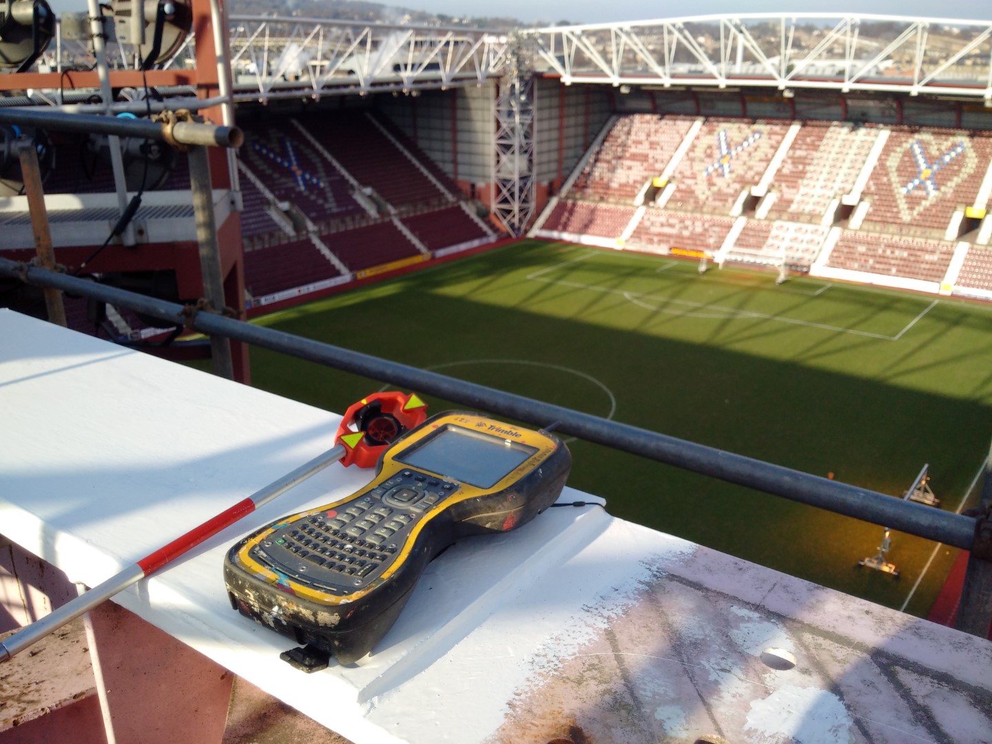 Tools on the Tower - Tynecastle for new Roof Truss