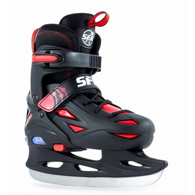 SFR Eclipse Adjustable Light Up Youth Ice Skates -Size Junior 8 - UK 6 - Black