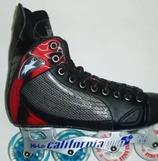 California Pro Racer Inline Hockey Skates - Grey/Black/RED
