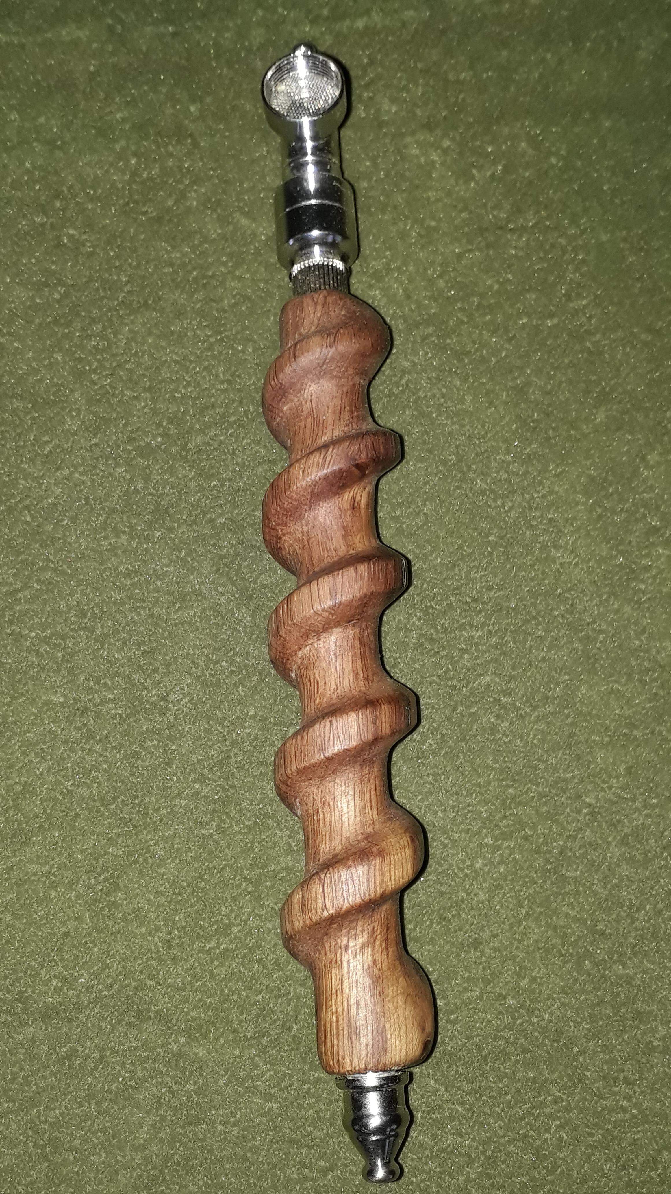 Archimedes screw in oak