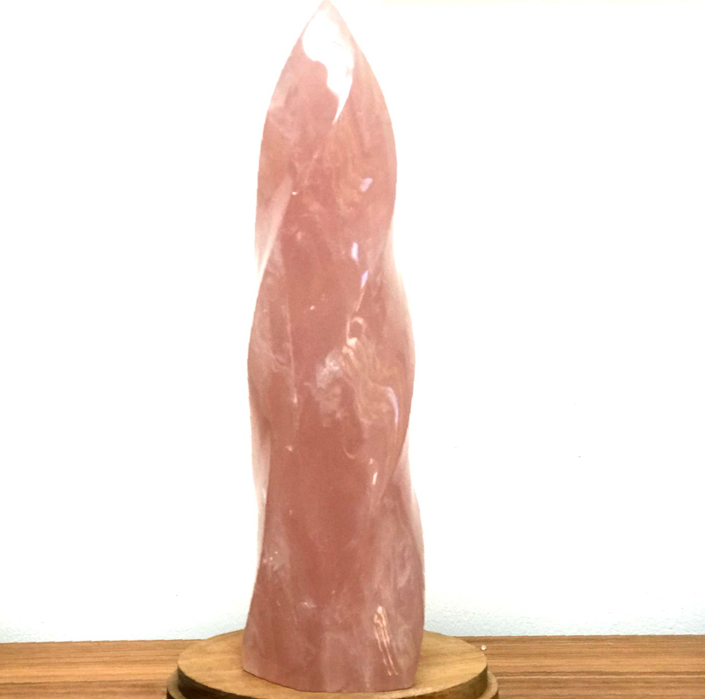 Large Rose Quartz Flame Free Form