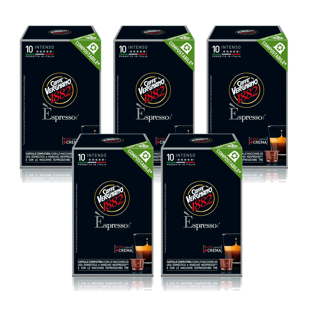 Nespresso® Compatible Espresso Intenso x 50 coffee capsules