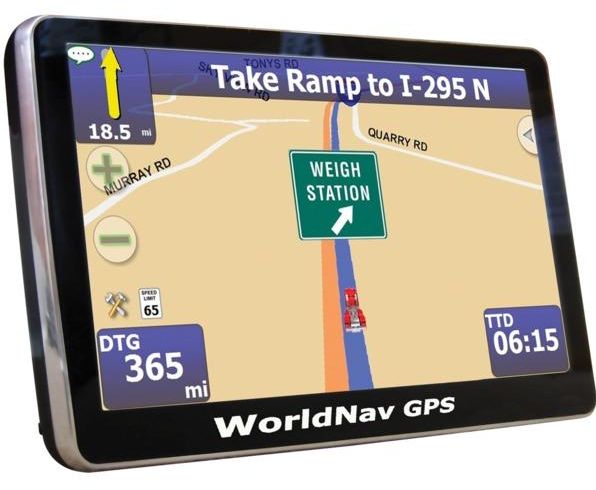 WorldNav 4100 Portable 4-Inch Truck GPS