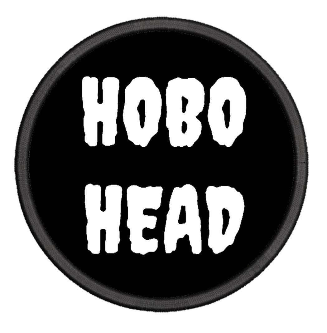 Hobo Head™️ sew on iron on patch 8.7cm