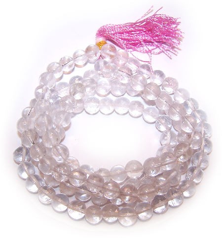 Mala Beads 108 - Clear Quartz crystal