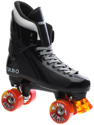 VENTRO PRO QUAD ROLLER SKATE Air Waves Red/Yellow Swirl Wheels Get 10% Discount See Description
