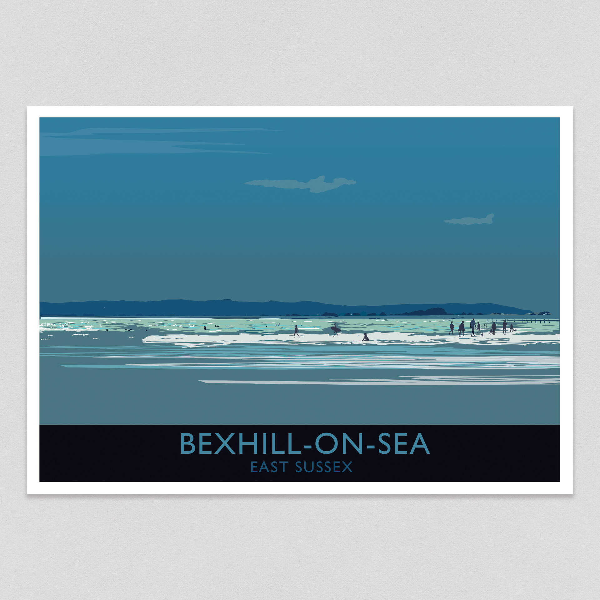 6 x Bexhill Beach Postcards