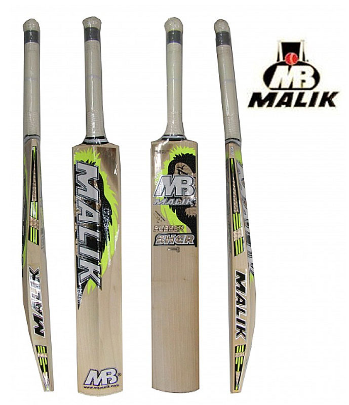 MB Malik BUBBER SHER English Willow Cricket Bat SH RRP £ 320.00