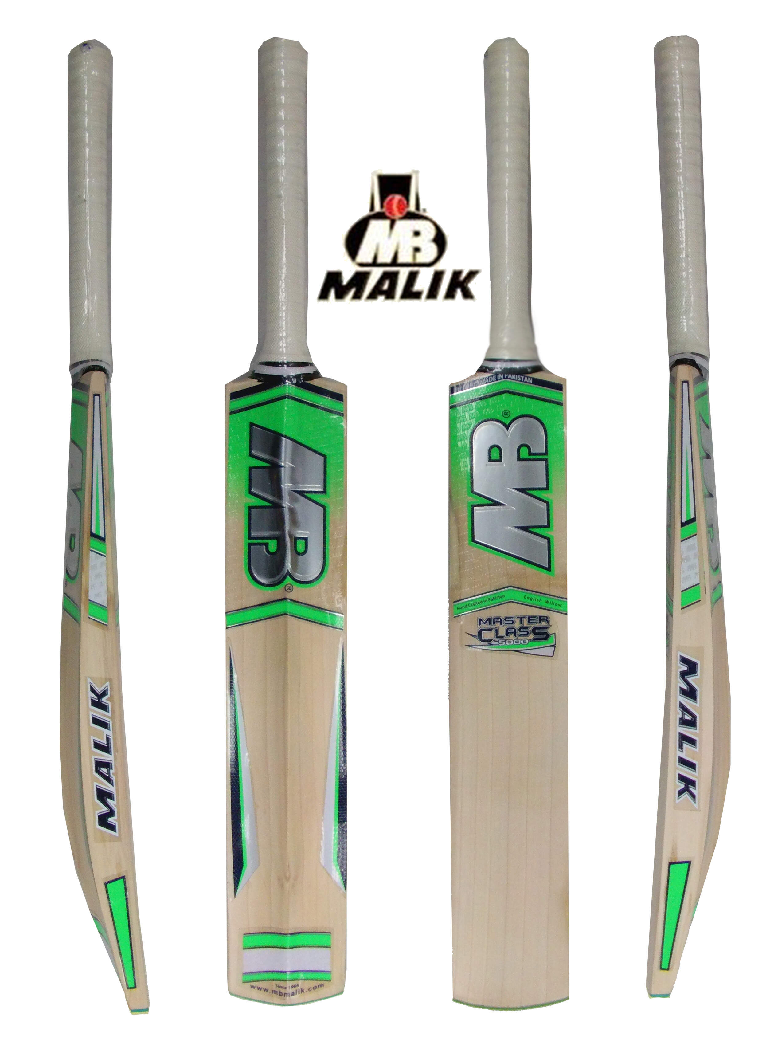 MB Malik Master Class 5000 English Willow Junior Cricket Bat  Free Shoulder Bag