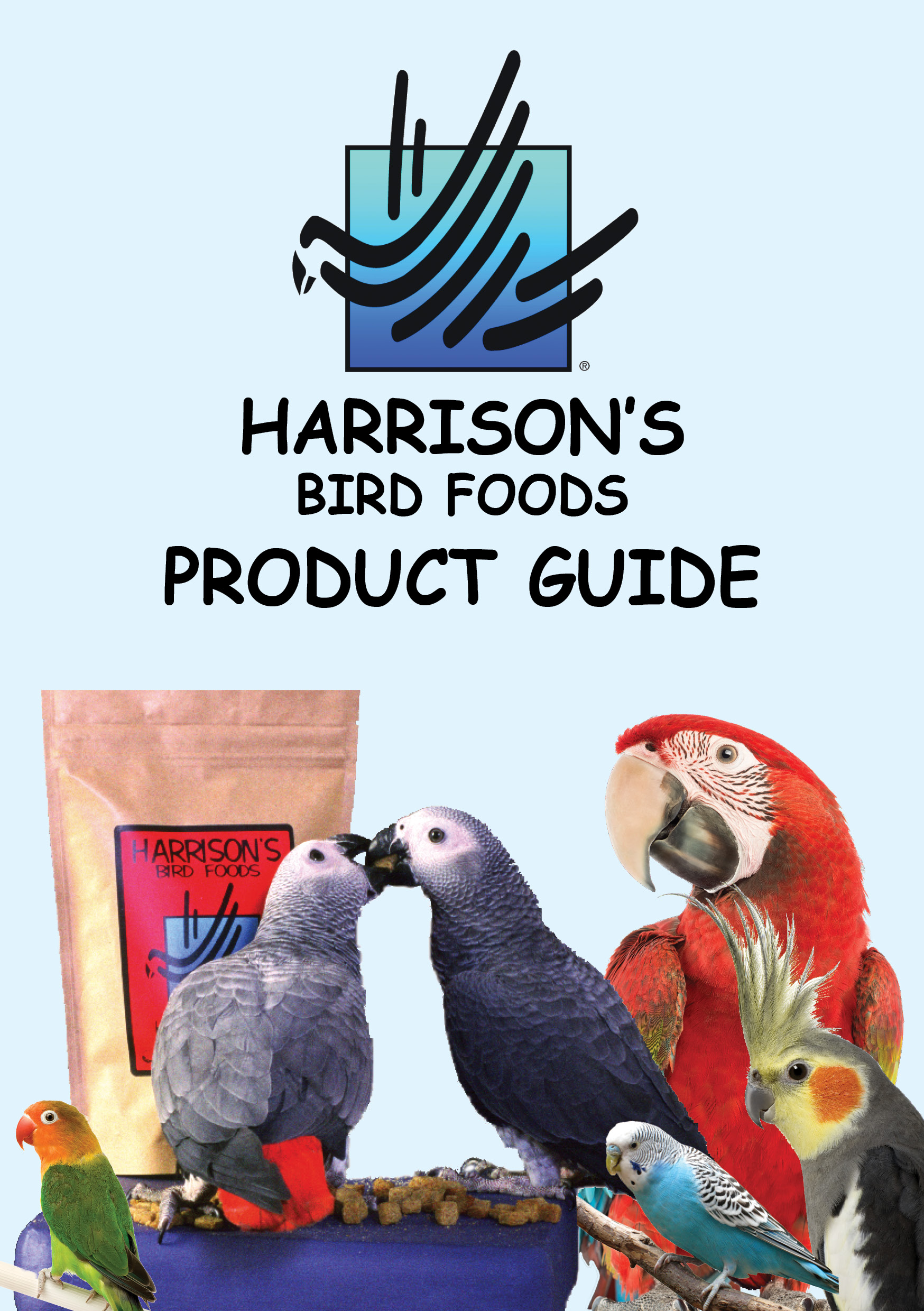 The cover of Harrison's Bird Foods Product Guide
