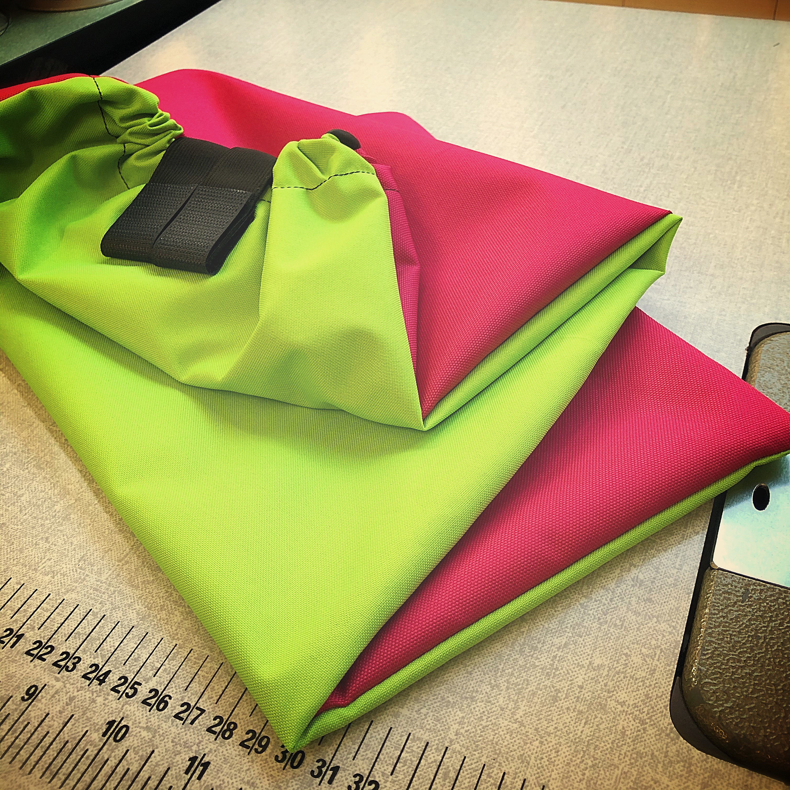 Ultimate Tail Bag - Hot Pink & Lime