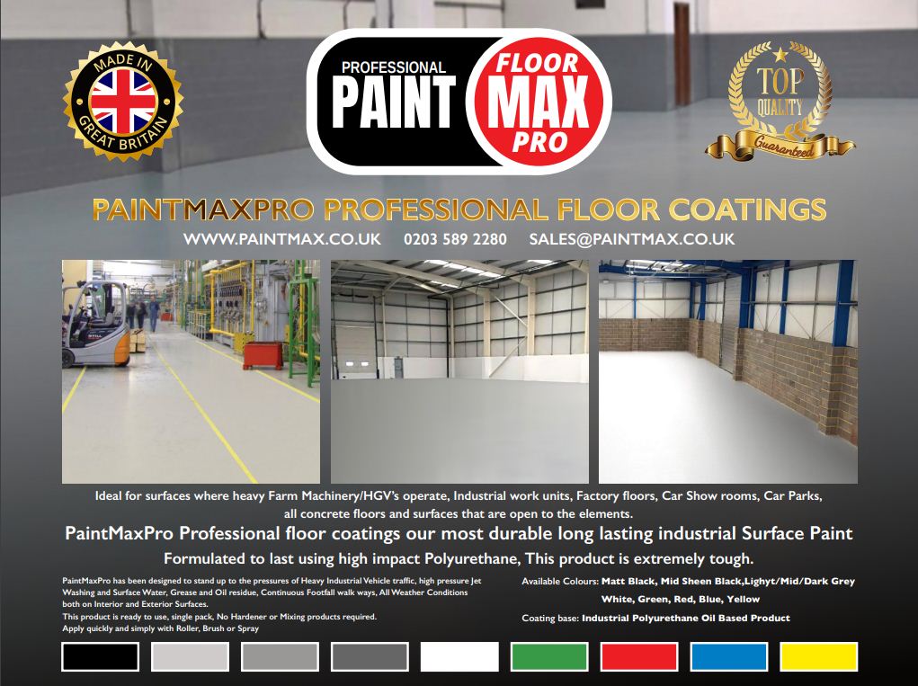 PaintMaxPro Professional PU350 Floor Paints, 20 Litre