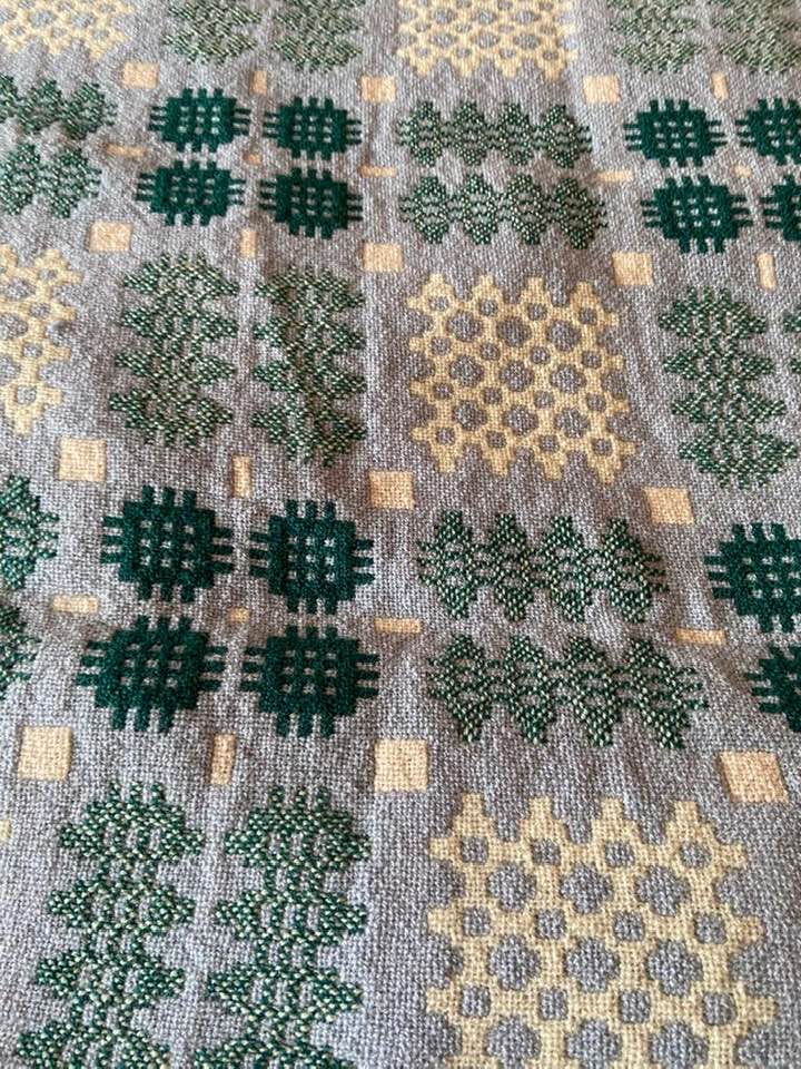 2 Lovely Reversible Welsh Wool Blankets