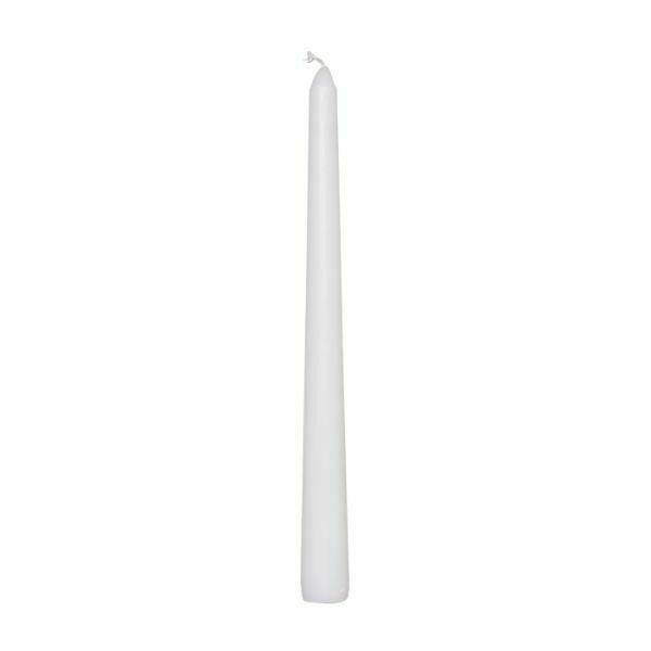 Tapered Dinner Candle White