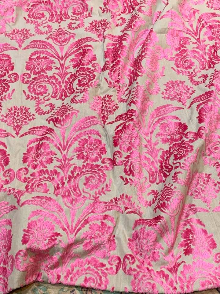 Majestic Designers Guild Piomba Pink Curtains W184 D311