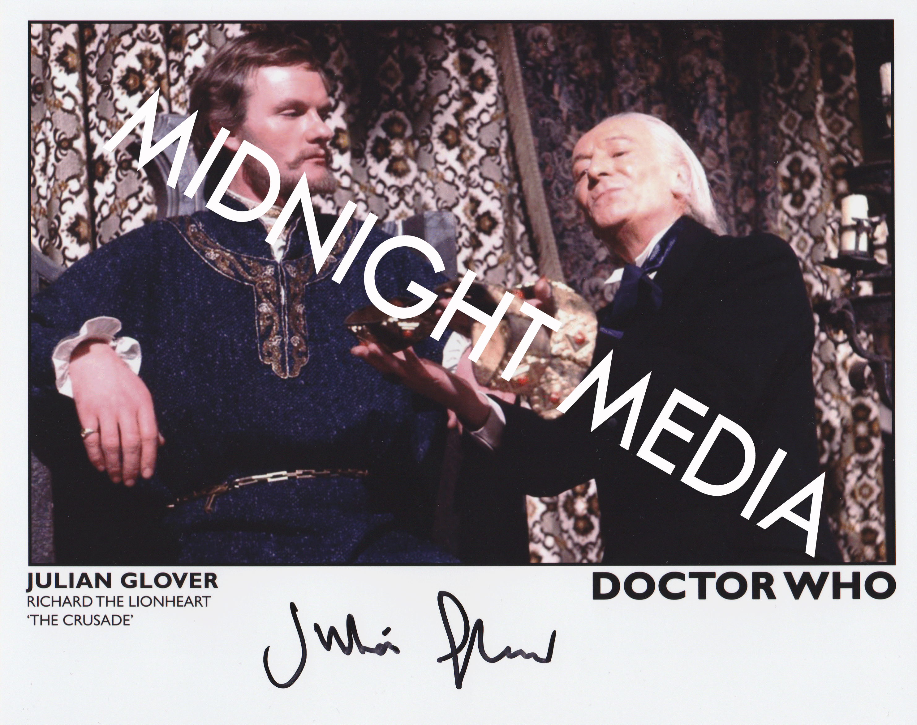 JULIAN GLOVER SIGNED PHOTOGRAPH - DOCTOR WHO