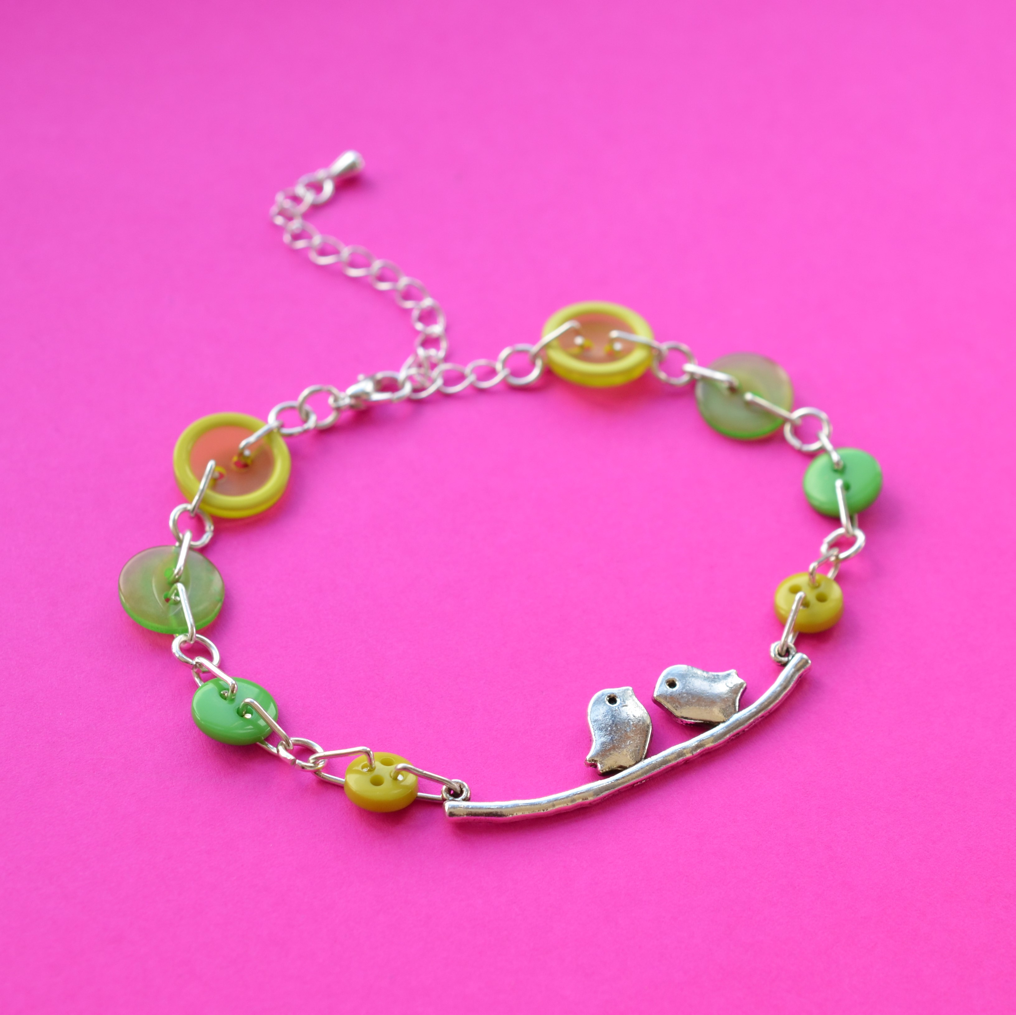 Bird on a Wire Bracelet (Choice of Colours)