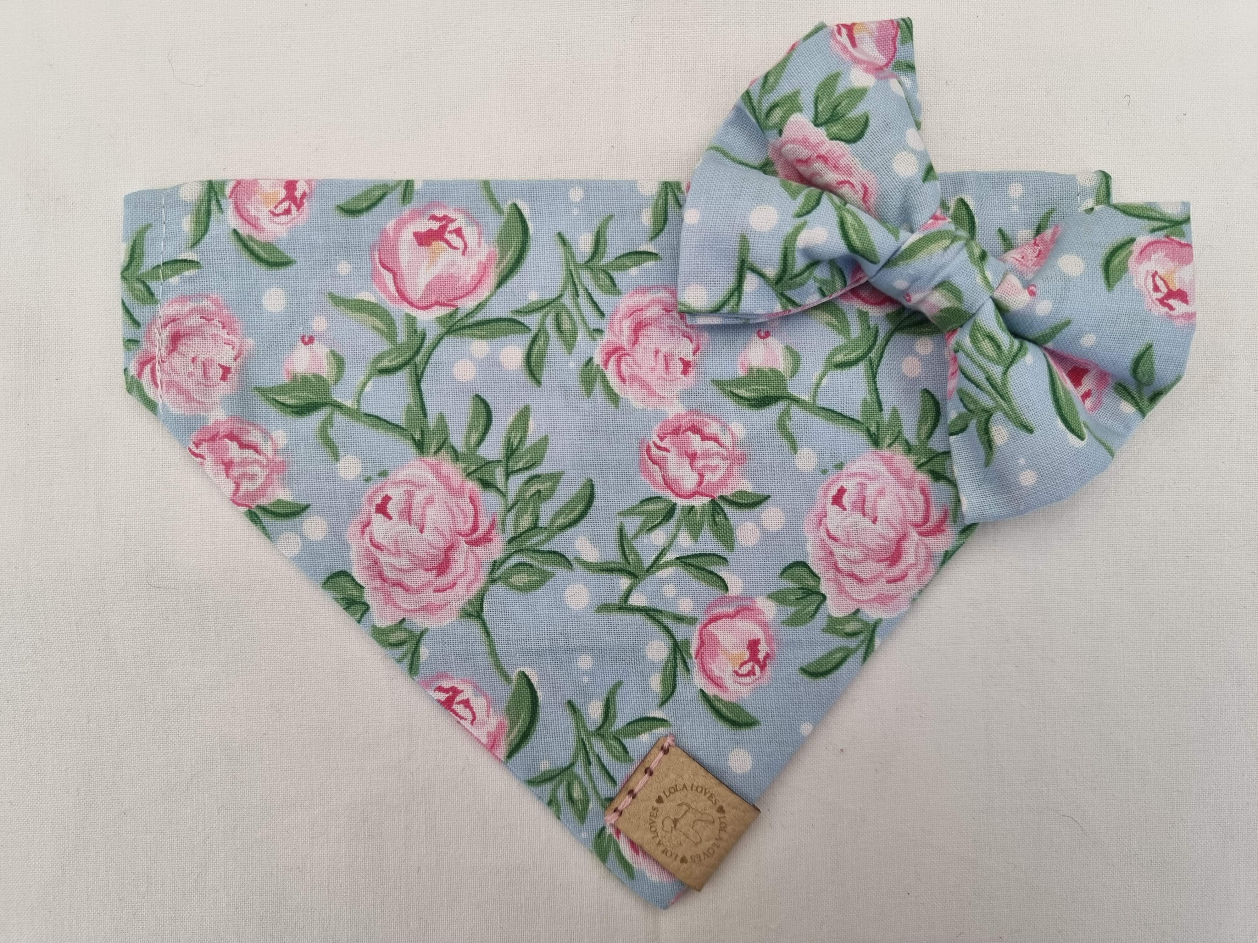 Large Floral Print Collar Bandana