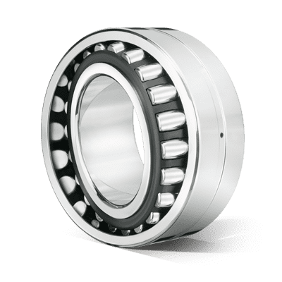 Cross section of a spherical roller bearing