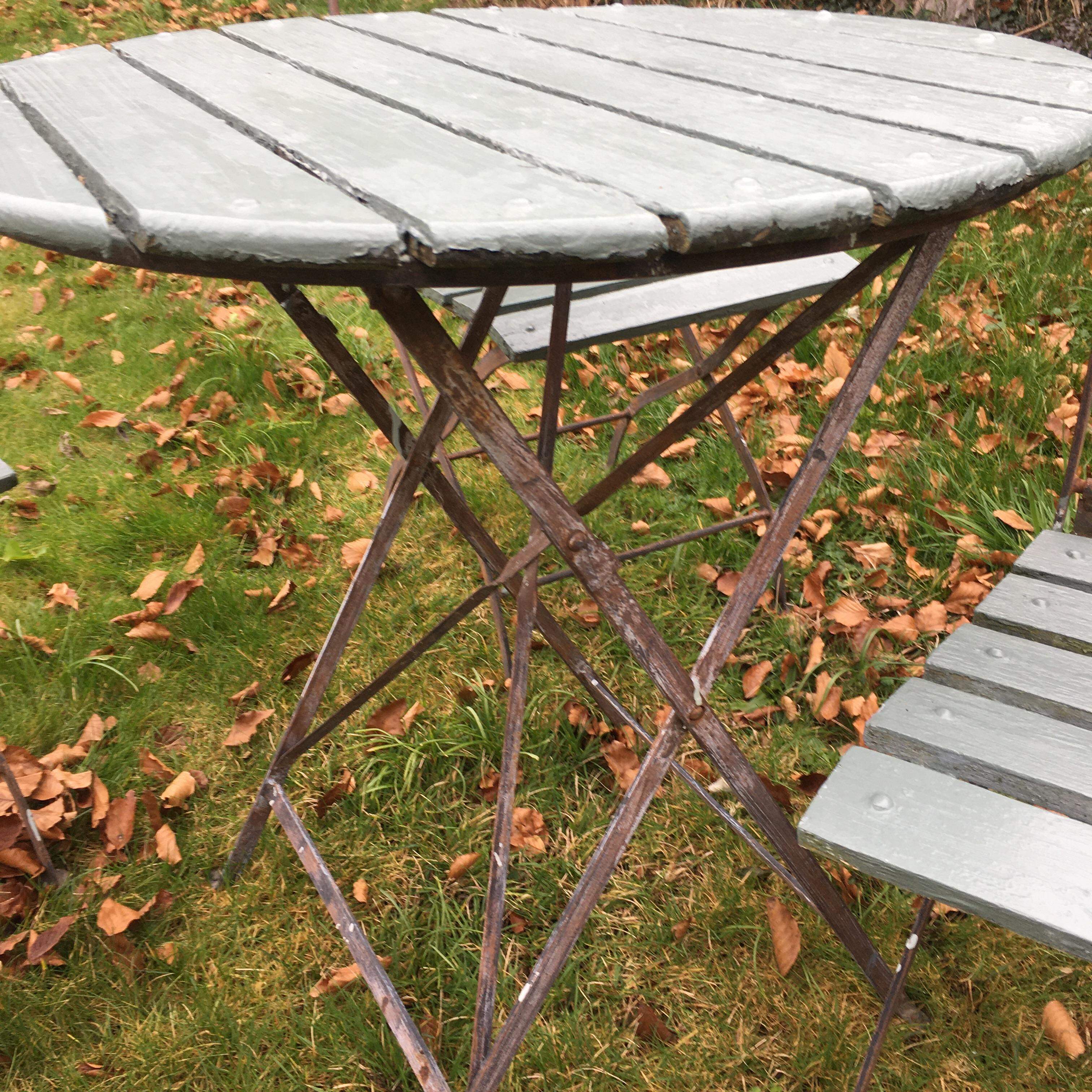 Vintage Garden Table and 4 Chairs