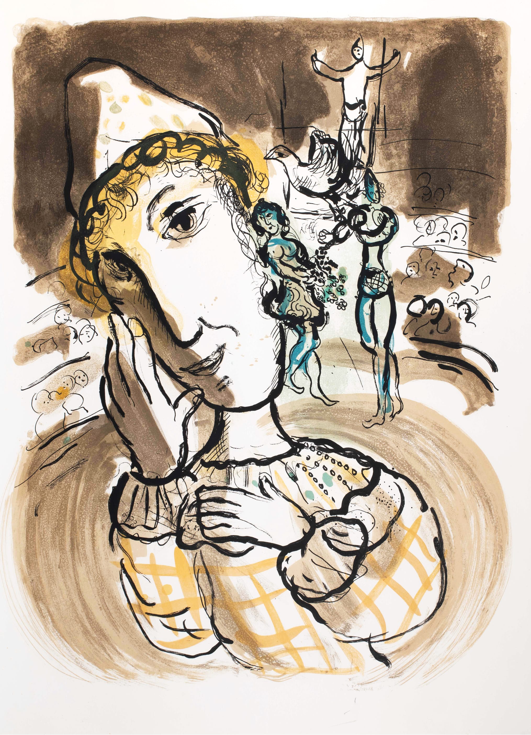 Marc Chagall - Le cirque au Clown jaune