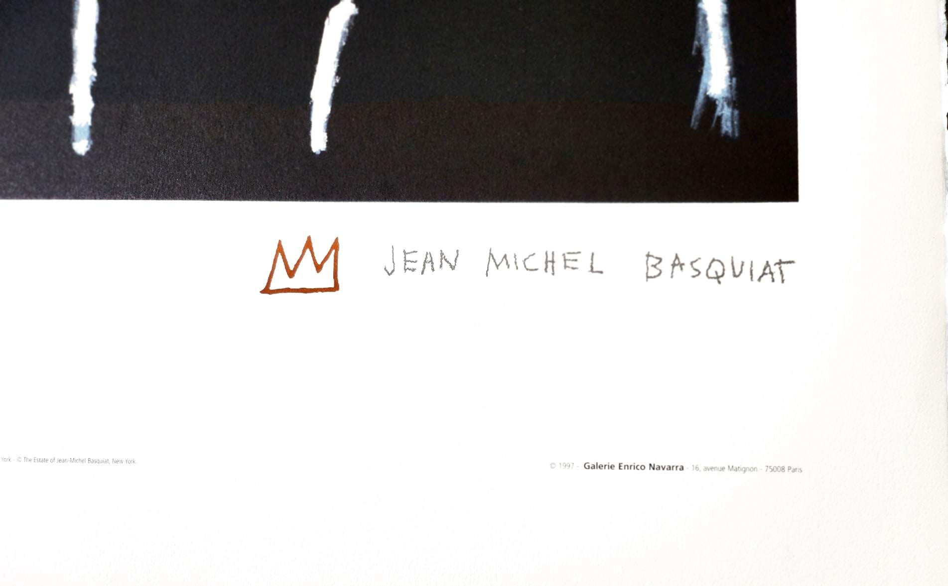 after Jean-Michel Basquiat - Affiche Lithographique