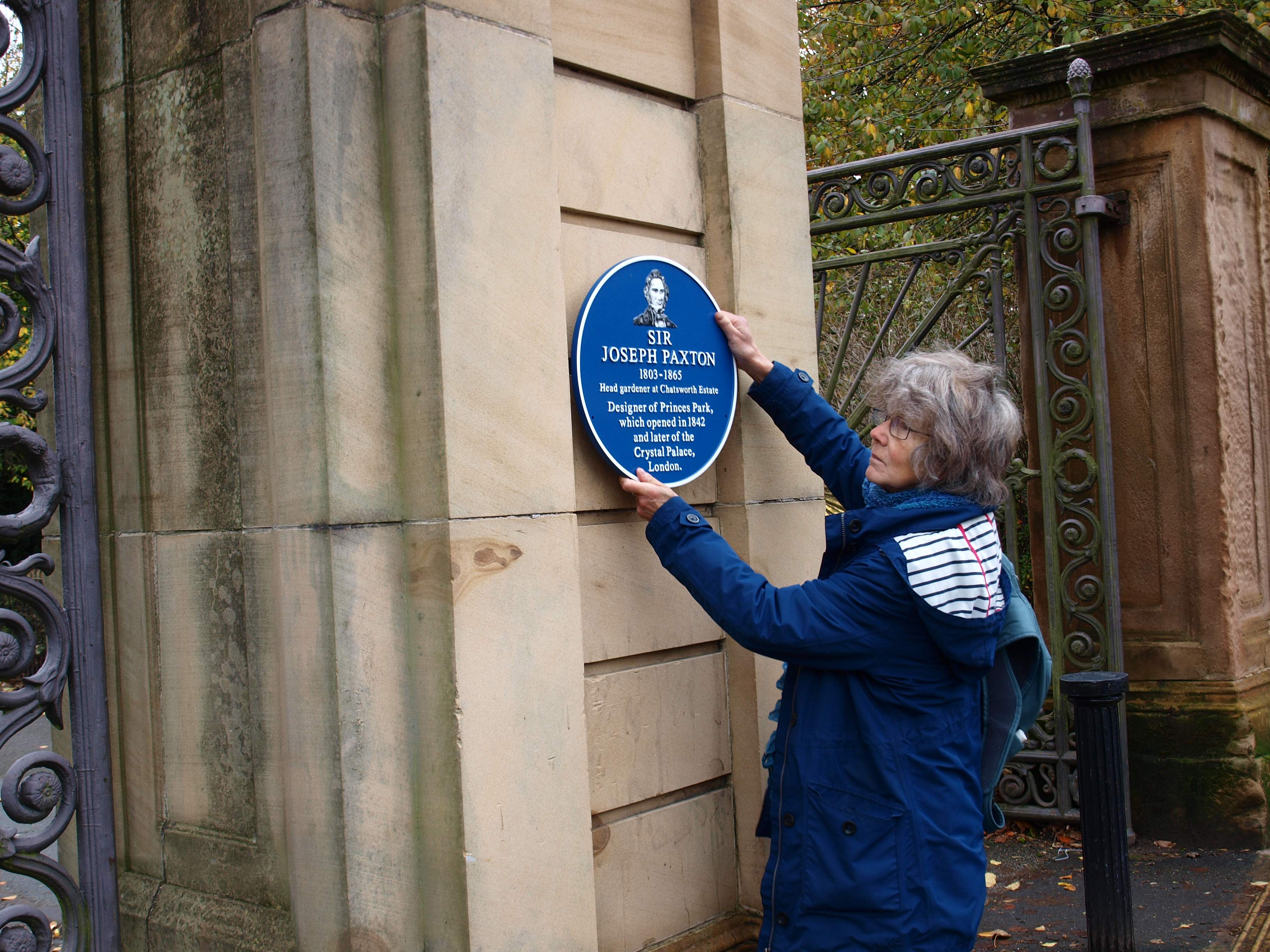 The Princes Park Blue plaque