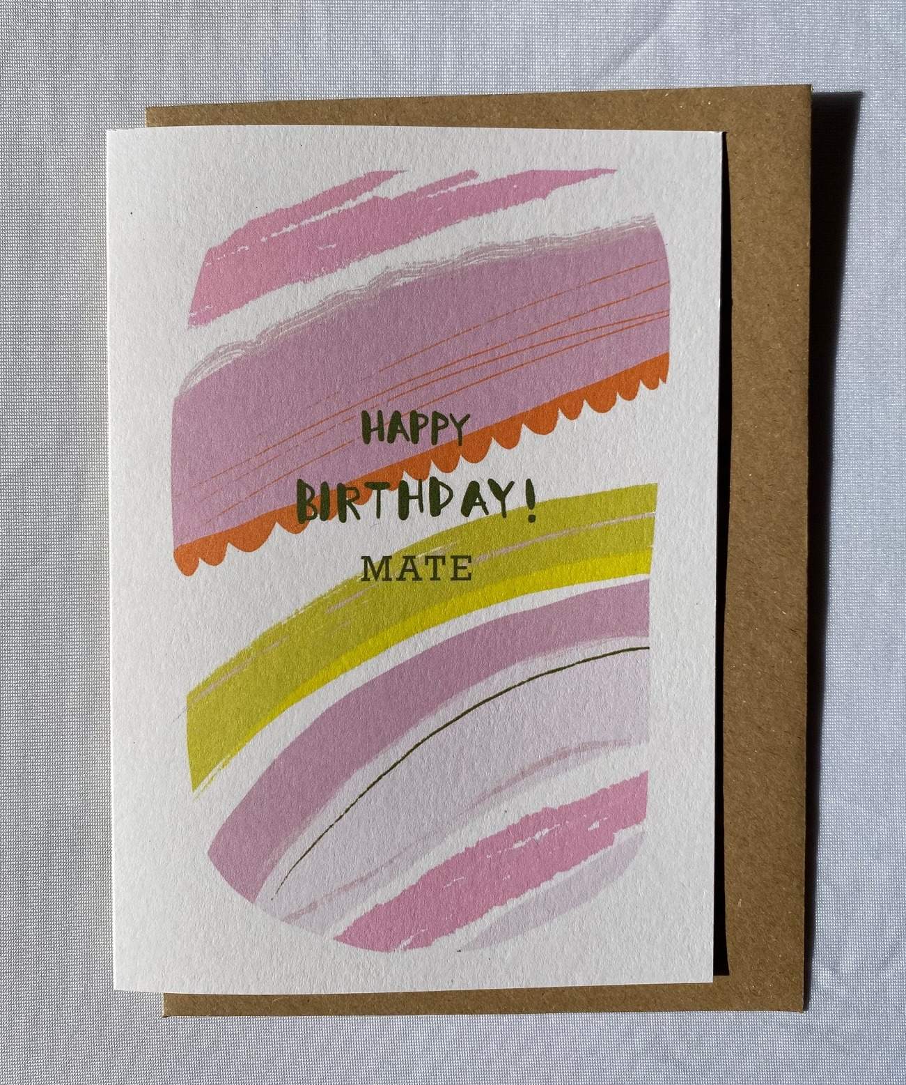 Happy Birthday Mate greetings card LM046
