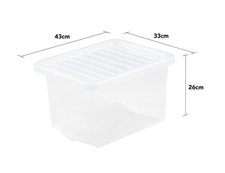 Wham Crystal 24L Box And Lid