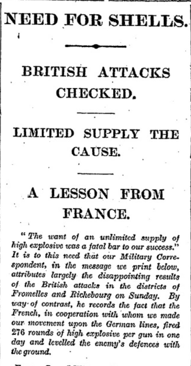 Shell Crisis Times 14-05-1915JPG