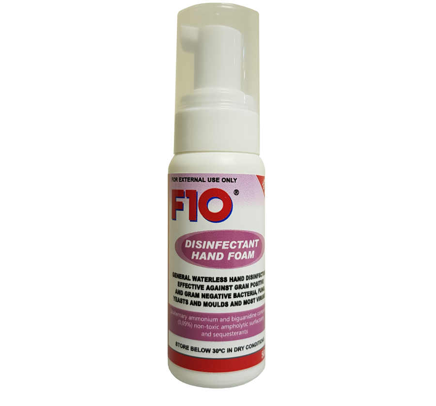 Bottle of F10 Hand Foam