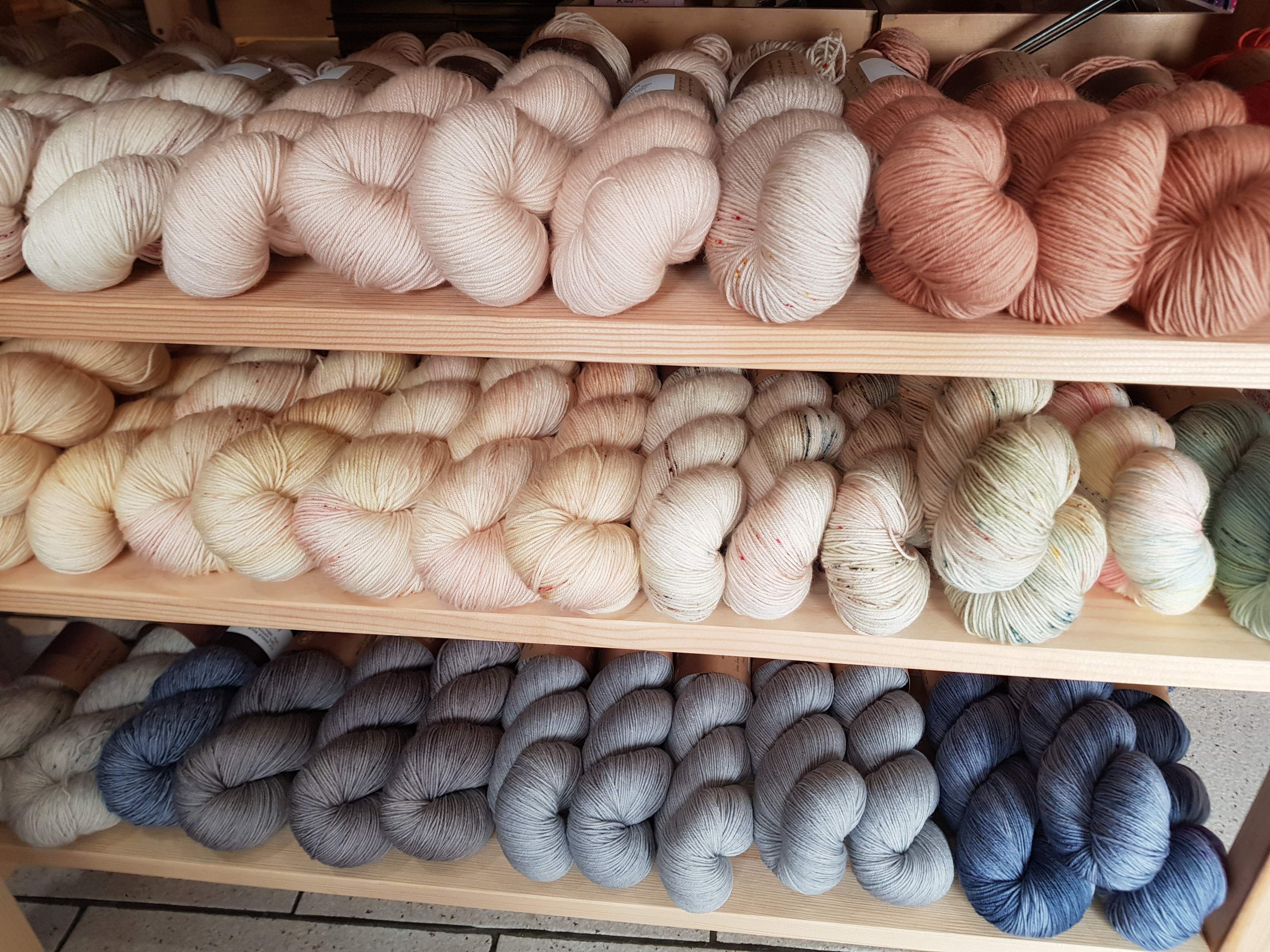 June knitting and crochet retreat - shopping for fabric and yarn
