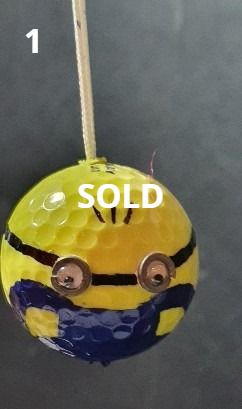 Golfie Minion-style Keyring