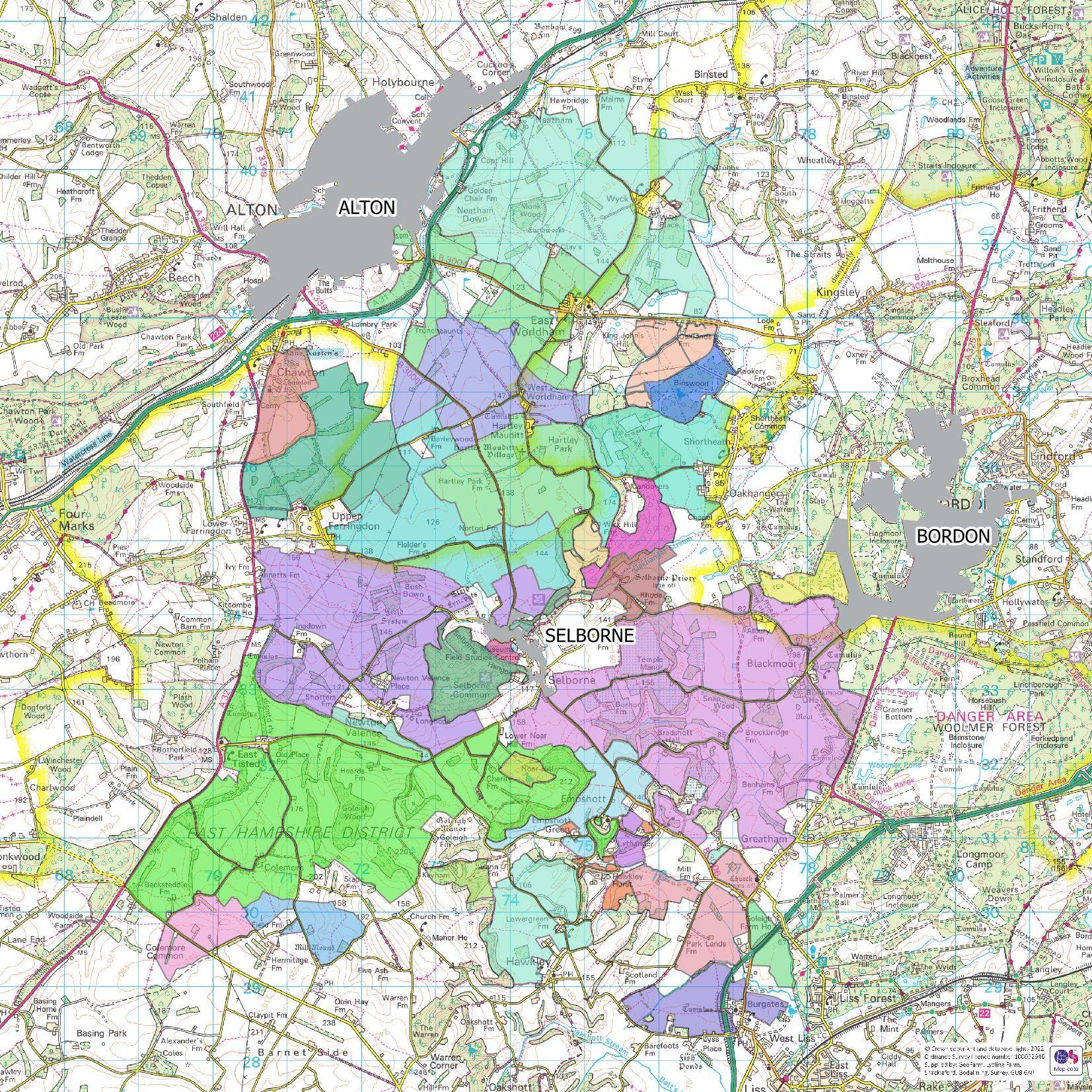 Selborne Landscape Partnership Map