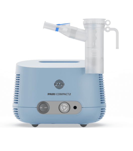 Pari Compact2 Nebuliser, with liquid chamber attached