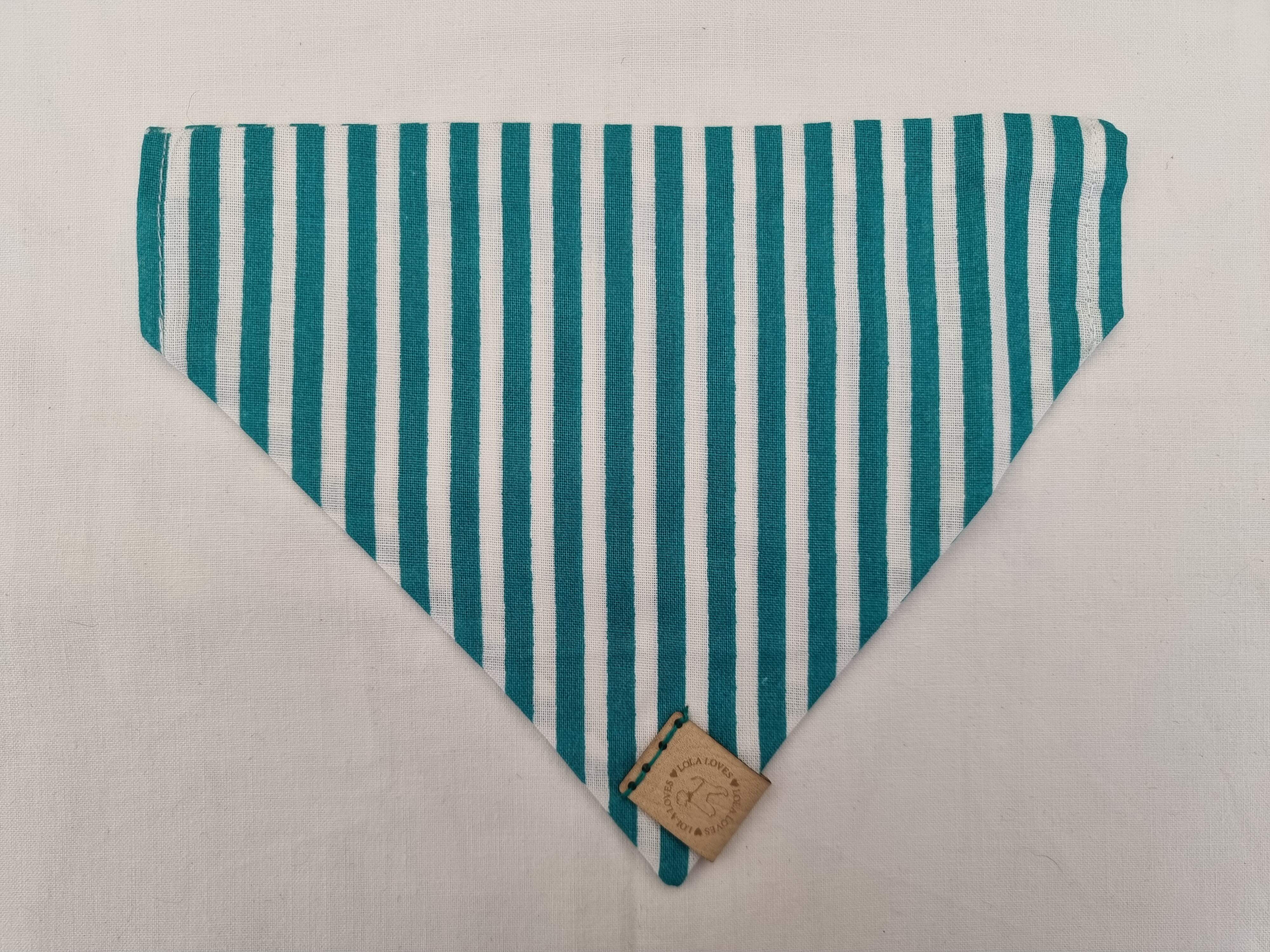 Green Striped Collar Bandana