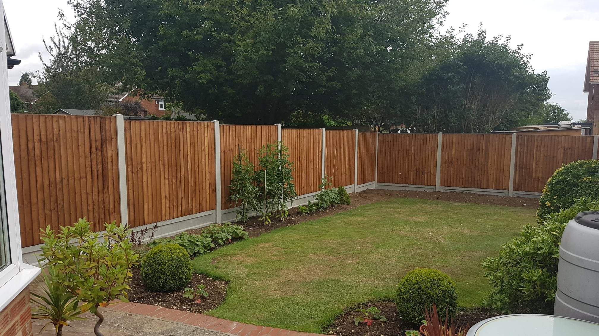 With concrete posts and gravel-boards, Fencing installed in Gravesend.