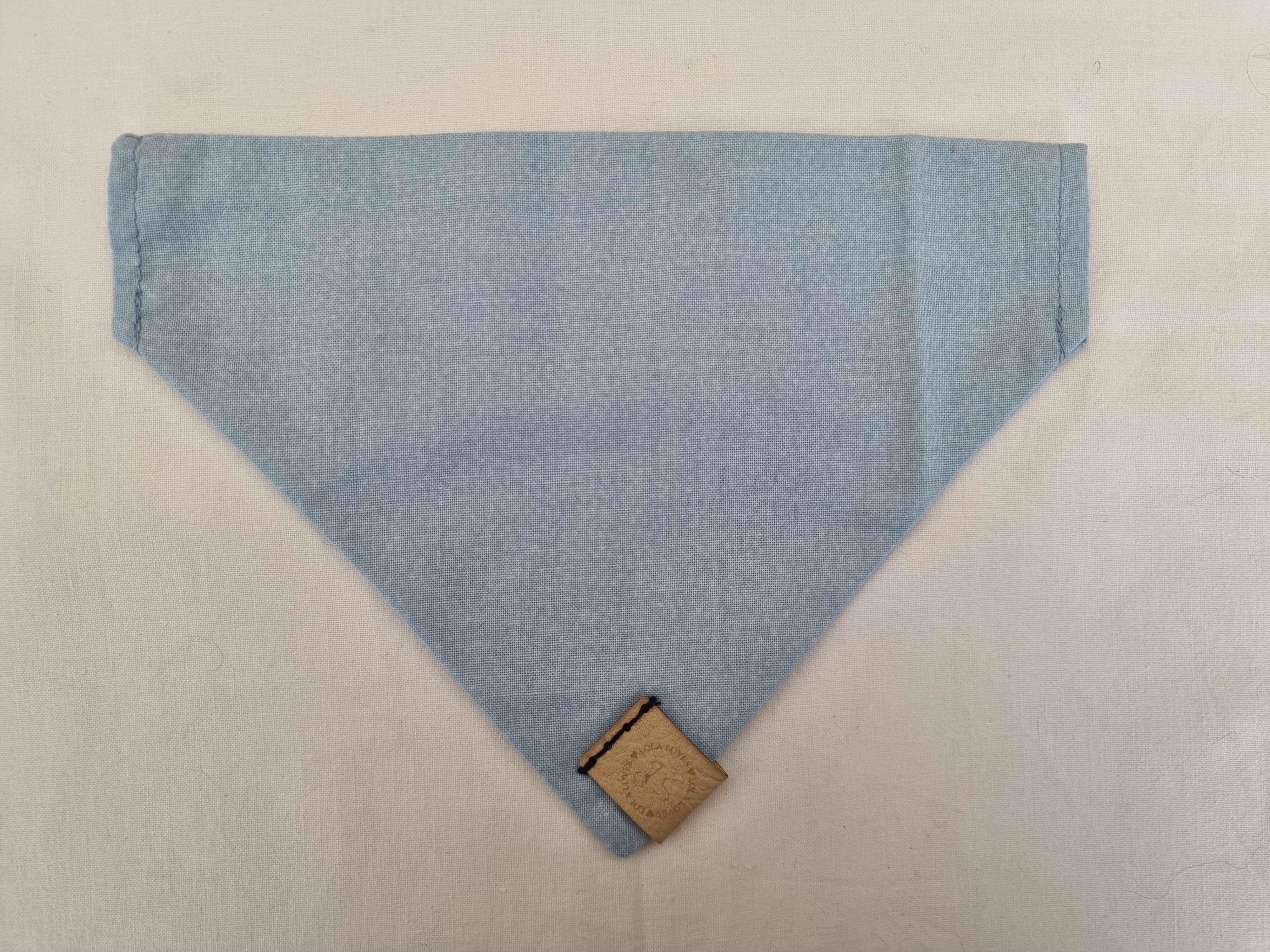 Pale Blue Collar Bandana