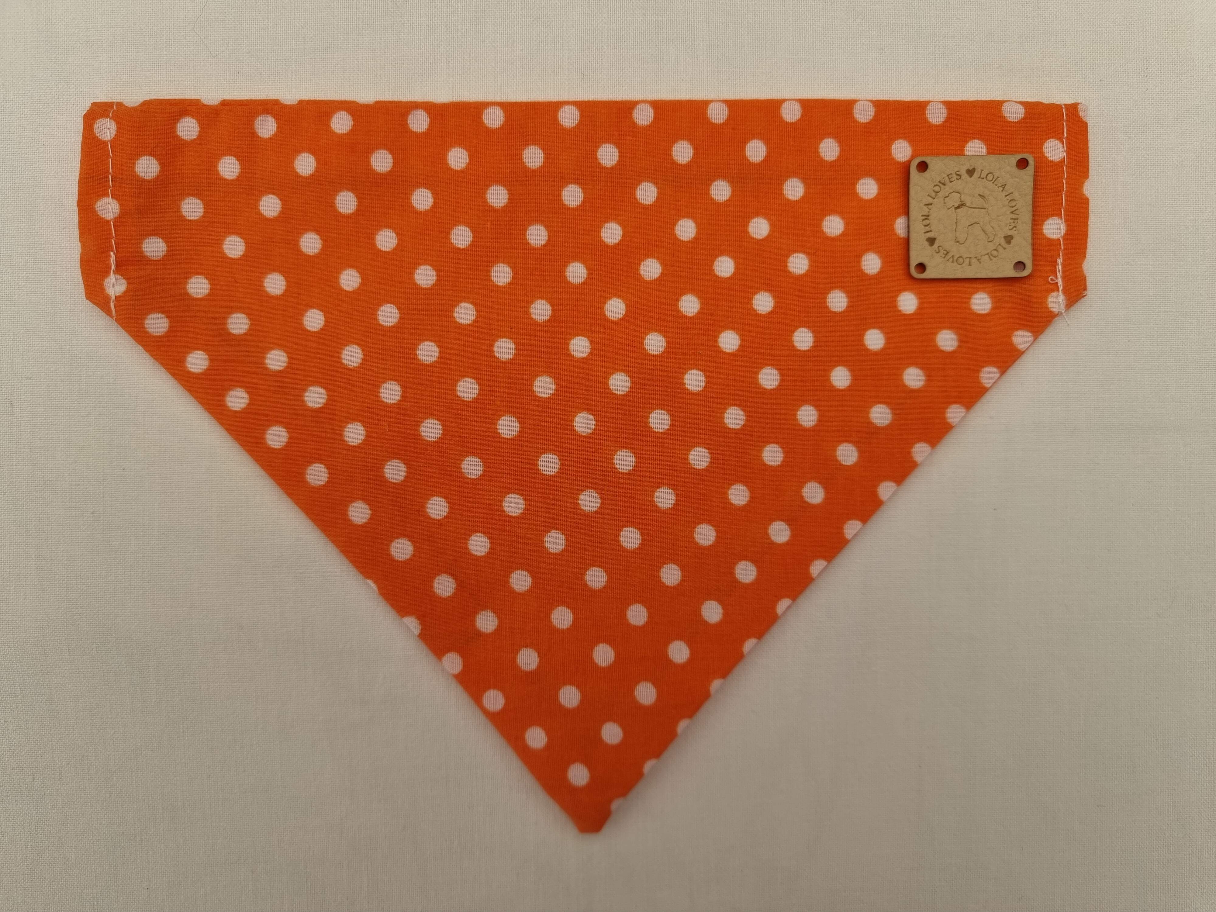 Orange Spotty Collar Bow-Tie