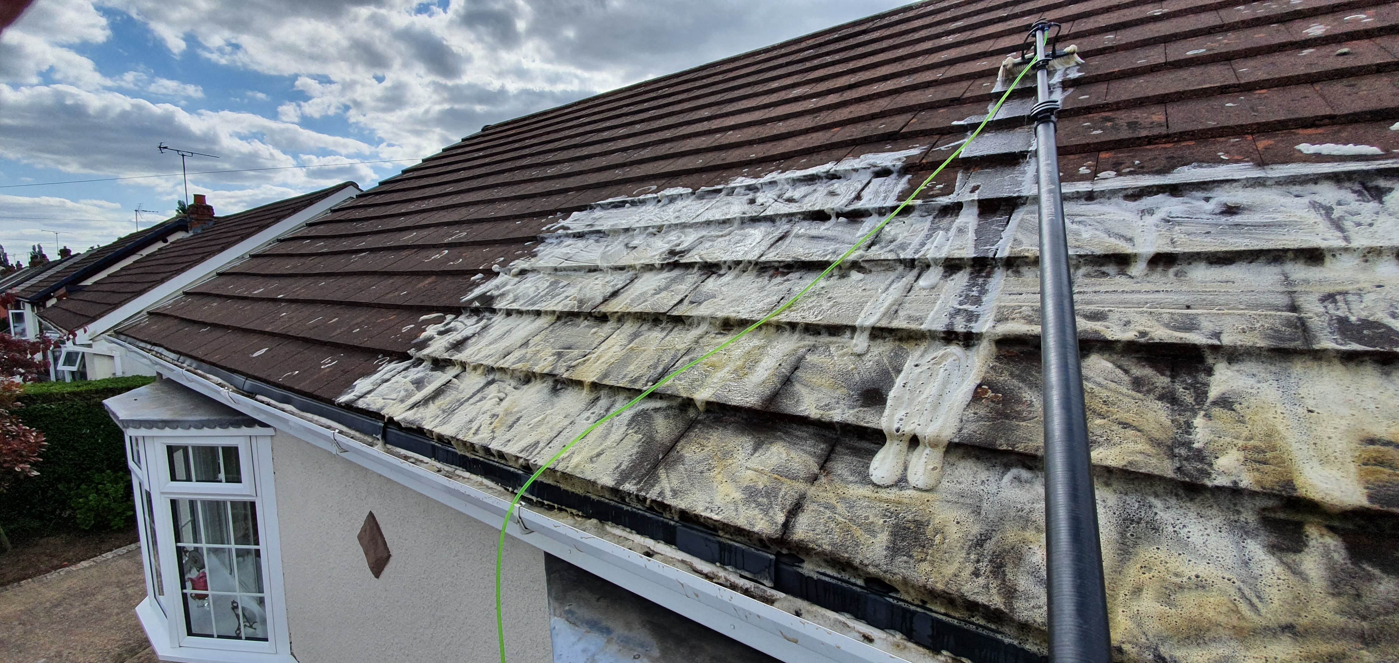 Roof Moss Removal - Softwashing - Scunthorpe